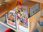 Exhibidor para manga con elevador de doble altura