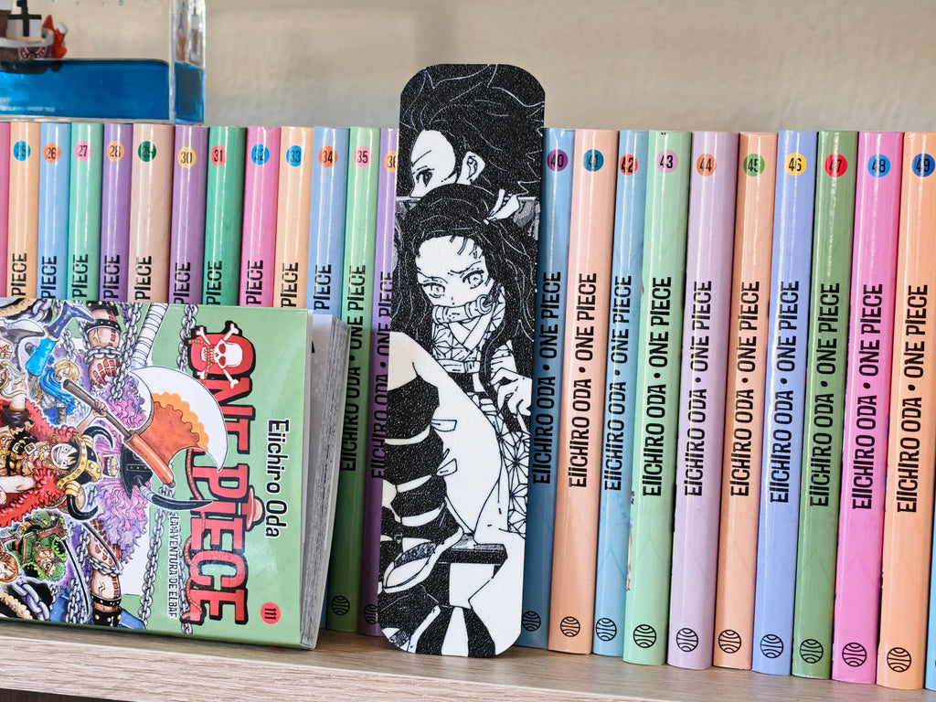 Marcapáginas de Tanjiro y Nezuko