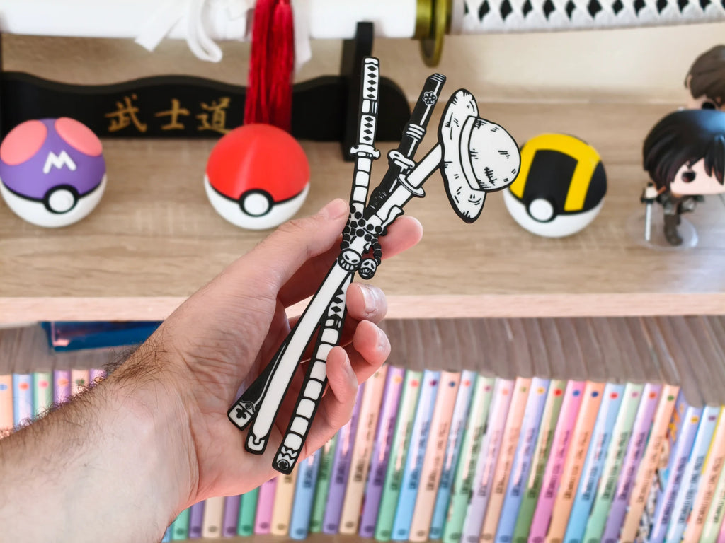 Marcapáginas de las katanas de Zoro