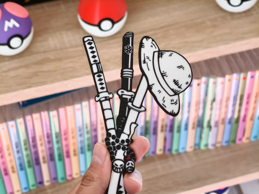 Marcapáginas de las katanas de Zoro