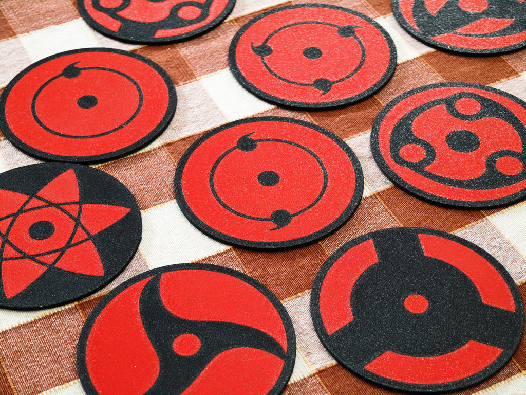 Posavasos de los Sharingan (10 uds)