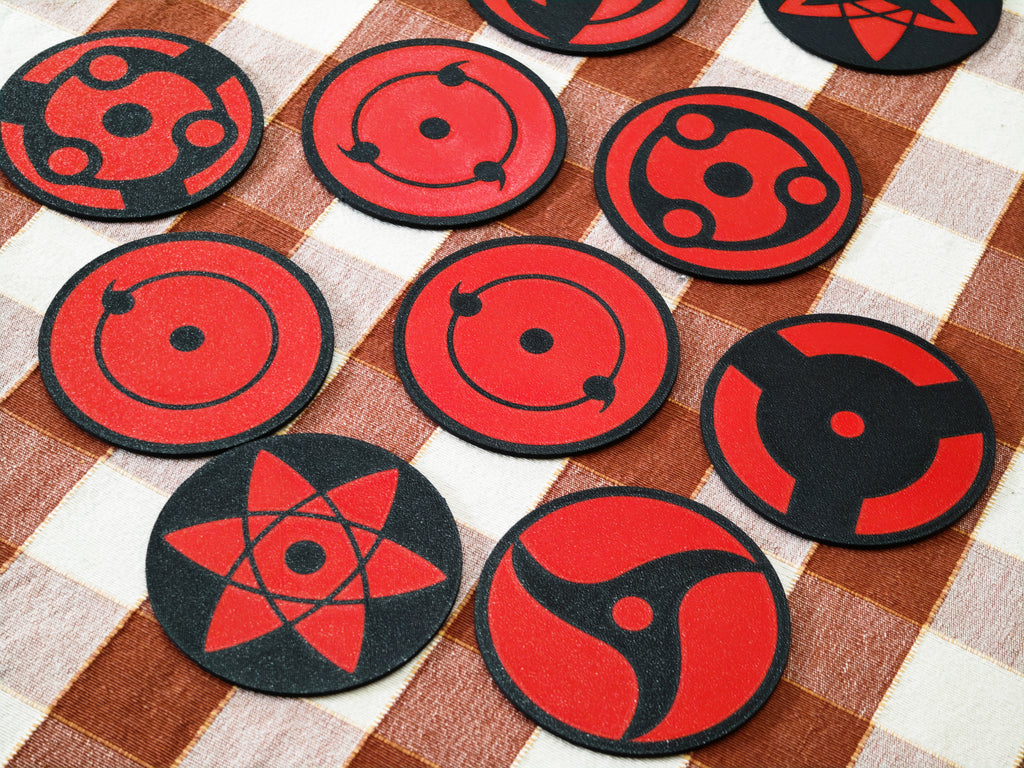 Posavasos de los Sharingan (10 uds)