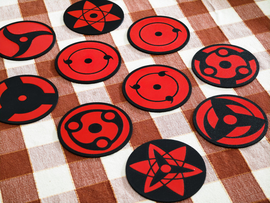Posavasos de los Sharingan (10 uds)