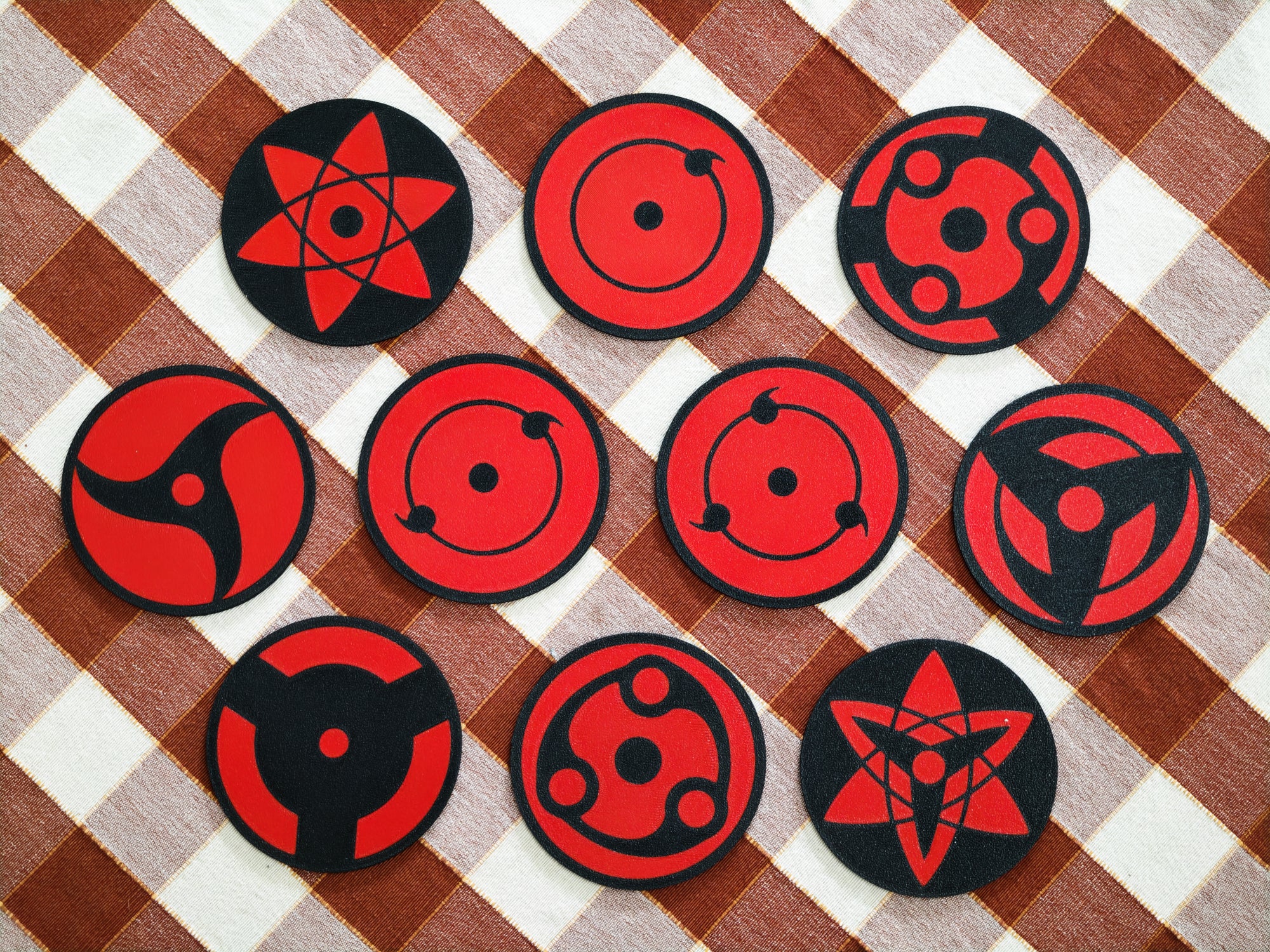 Posavasos de los Sharingan (10 uds)