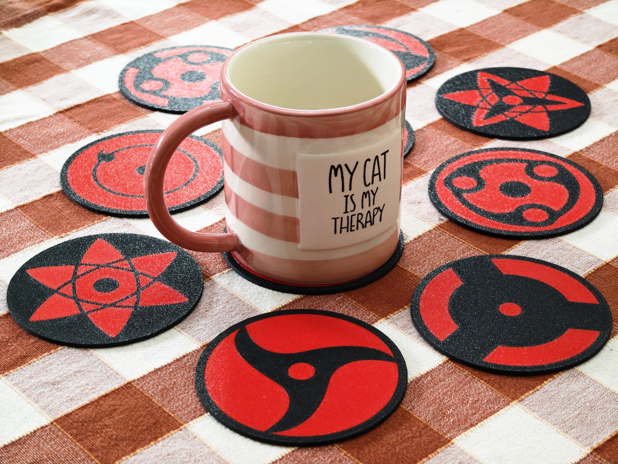 Posavasos de los Sharingan (10 uds)