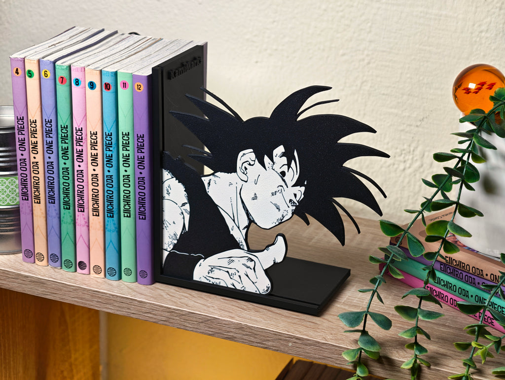 Sujetalibros de Son Goku haciendo OK