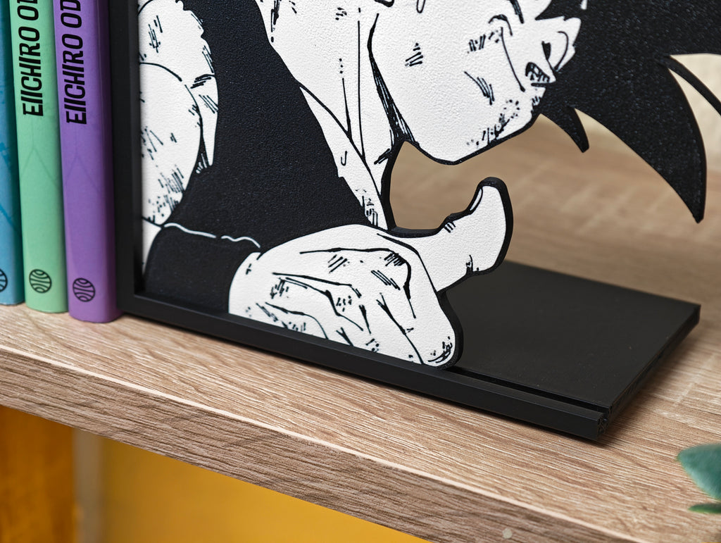 Sujetalibros de Son Goku haciendo OK