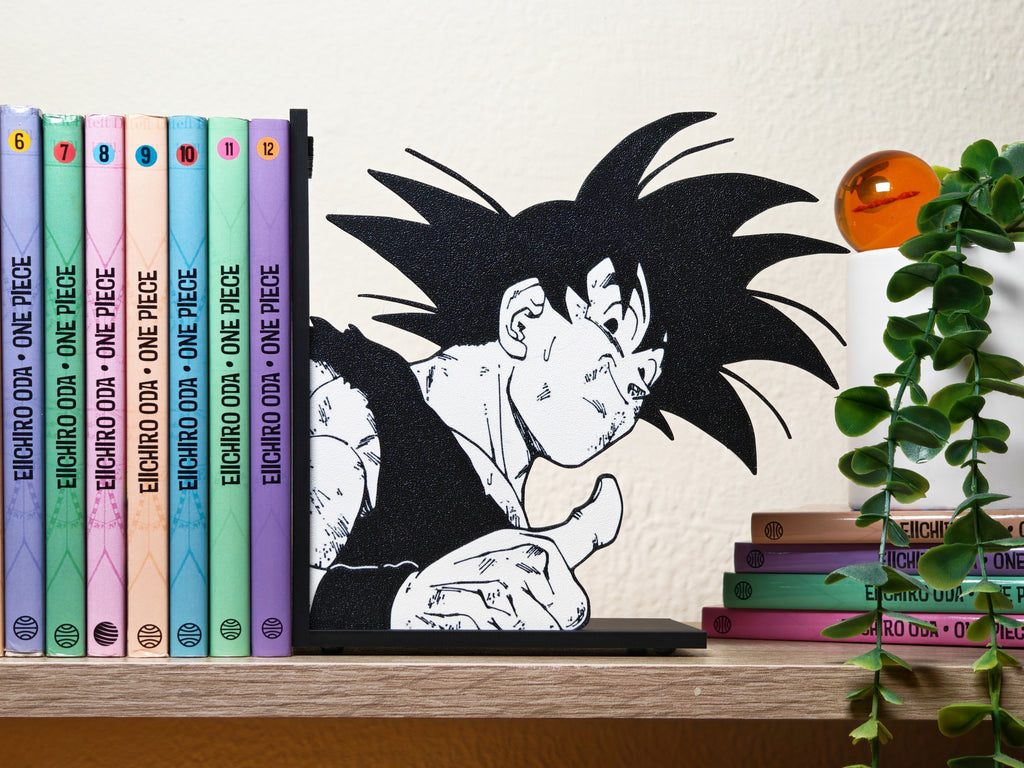 Sujetalibros de Son Goku haciendo OK