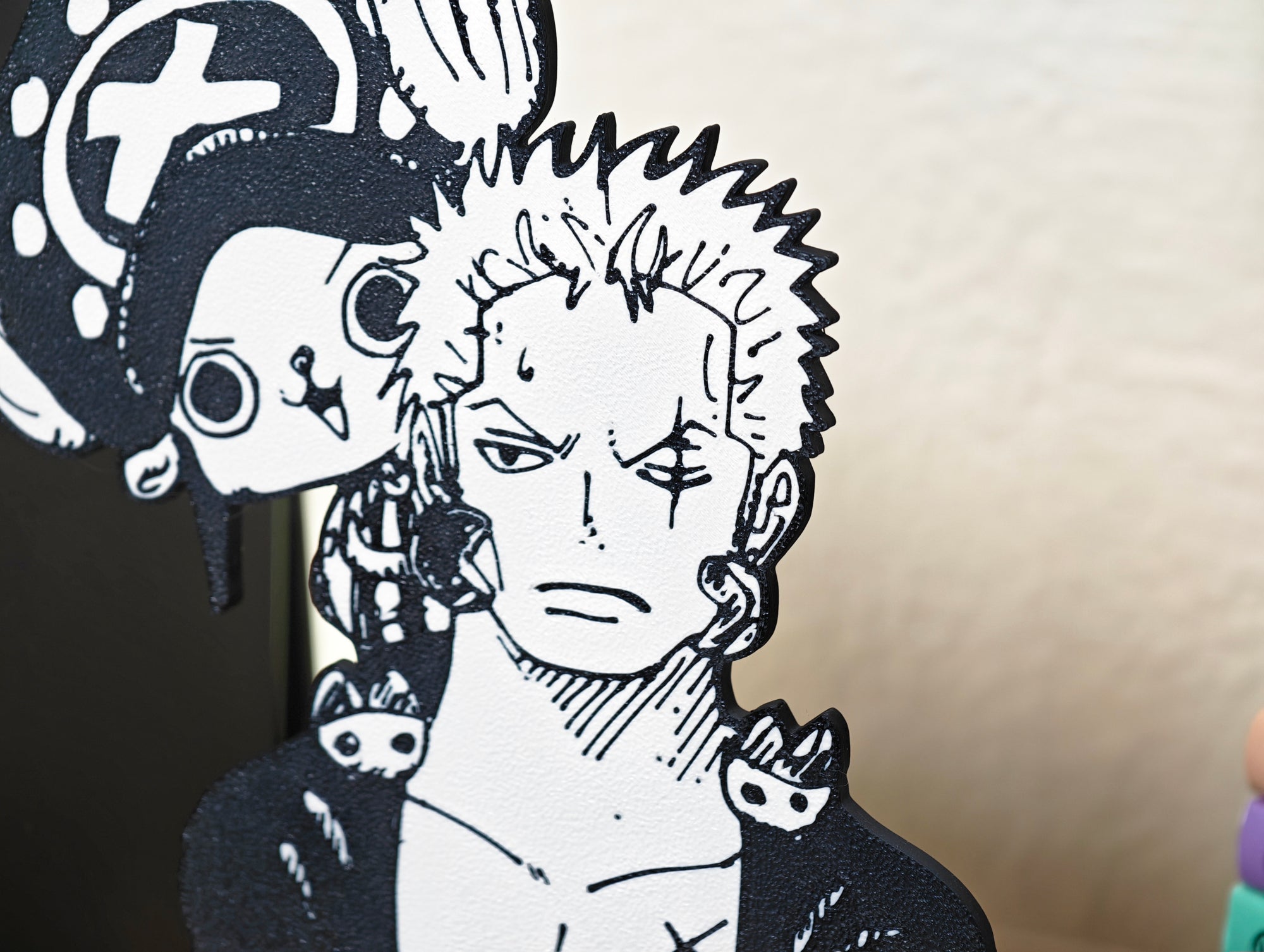 Sujetalibros de Chopper y Zoro