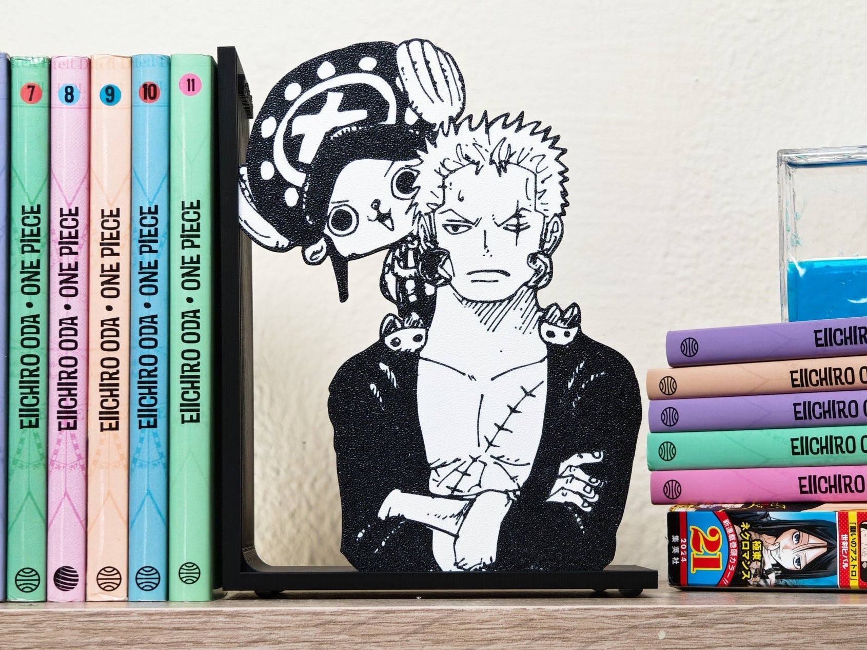 Sujetalibros de Chopper y Zoro