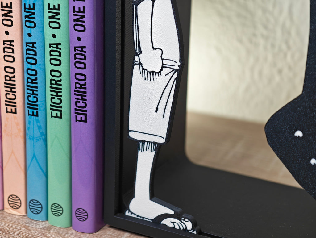 Sujetalibros de Luffy y Shanks