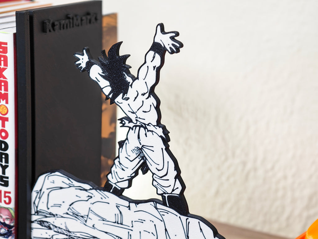 Sujetalibros de Goku haciendo la Genki-dama
