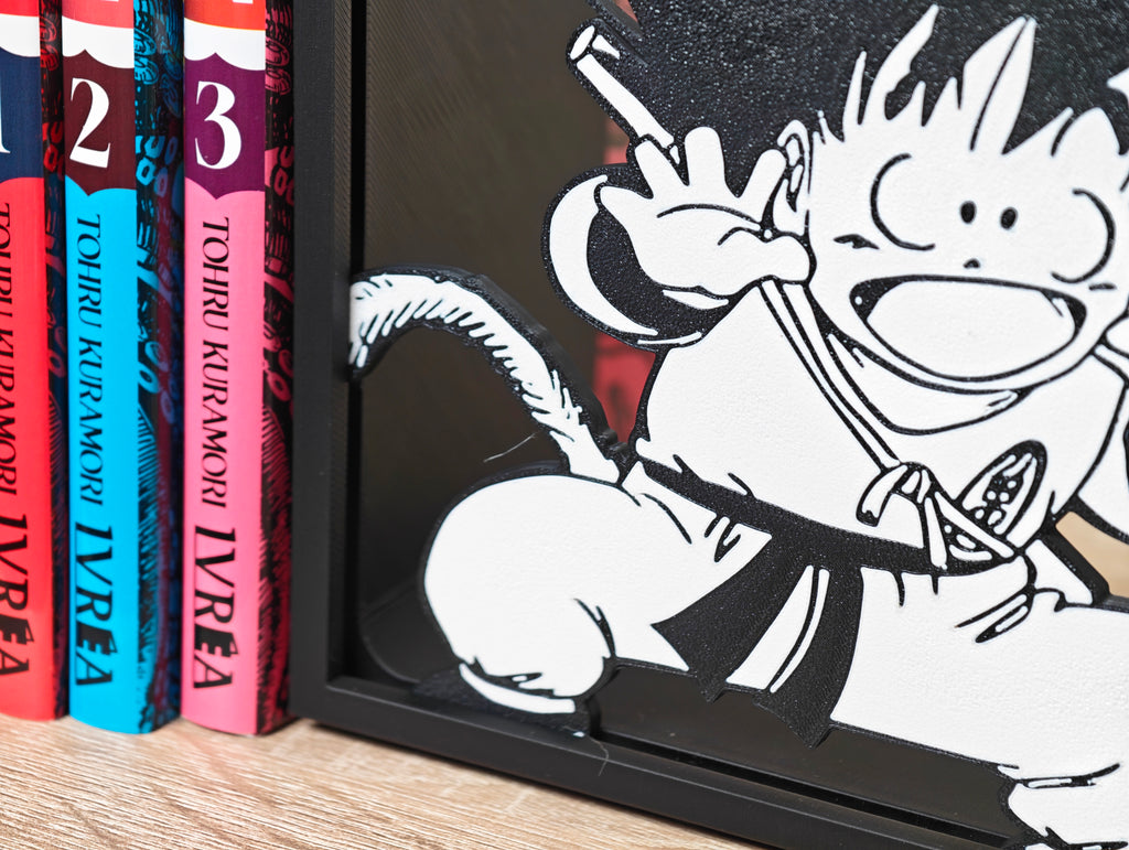 Sujetalibros de Son Goku de peque