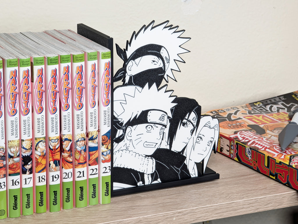Sujetalibros de Kakashi con sus alumnos