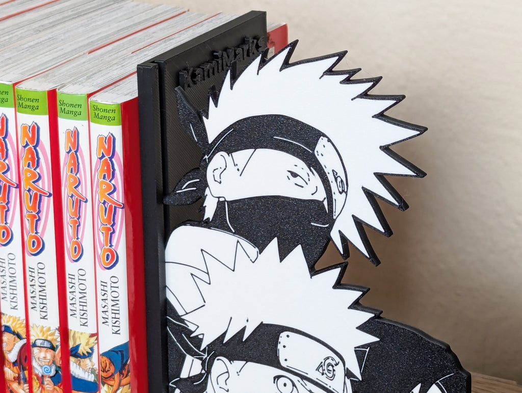 Sujetalibros de Kakashi con sus alumnos