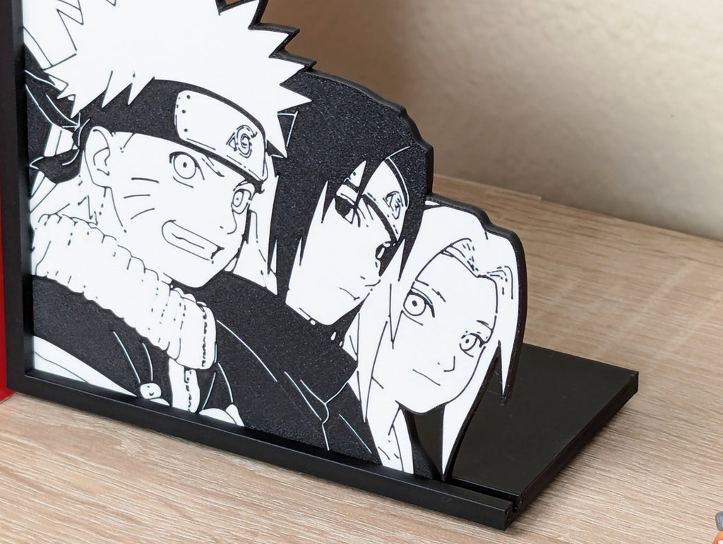 Sujetalibros de Kakashi con sus alumnos