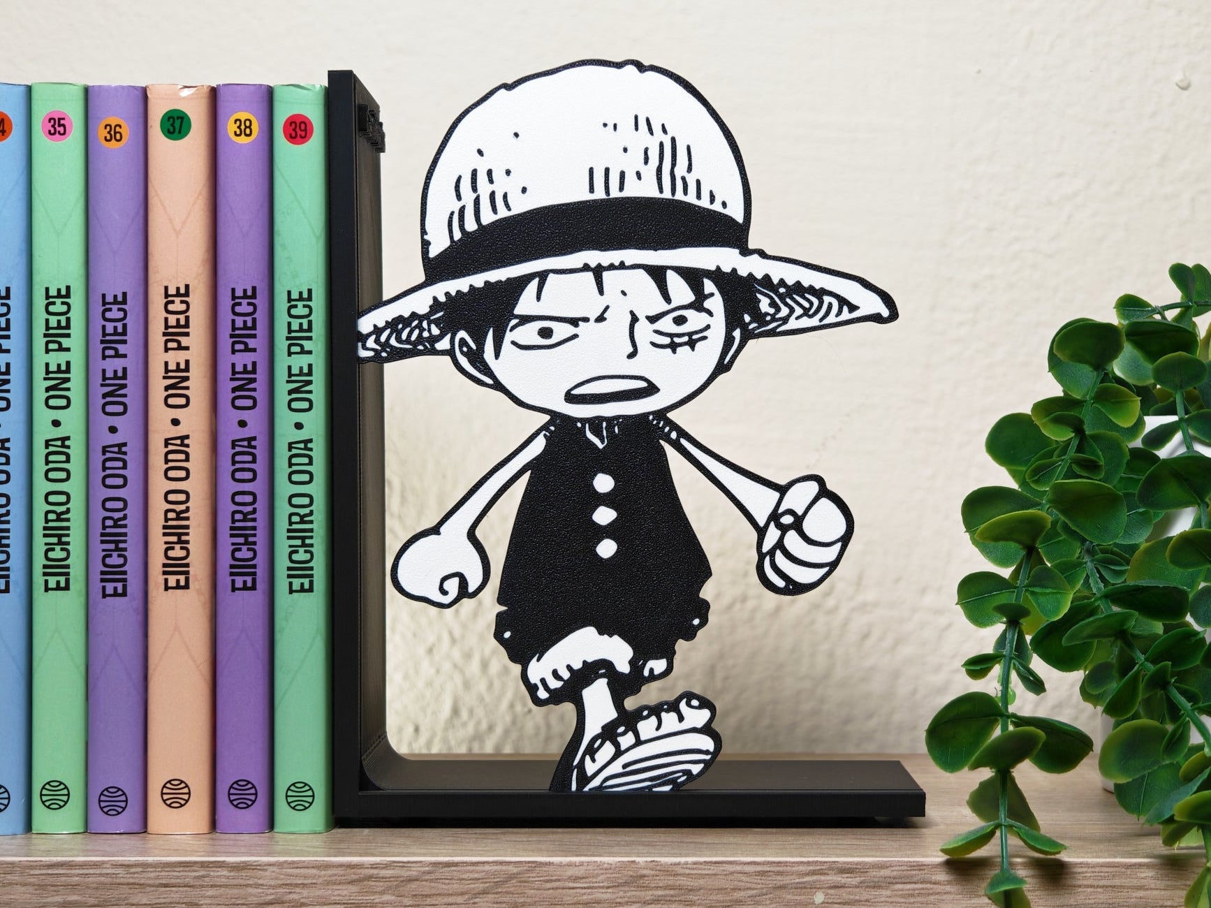 Sujetalibros de Luffy tras usar el Gear 3