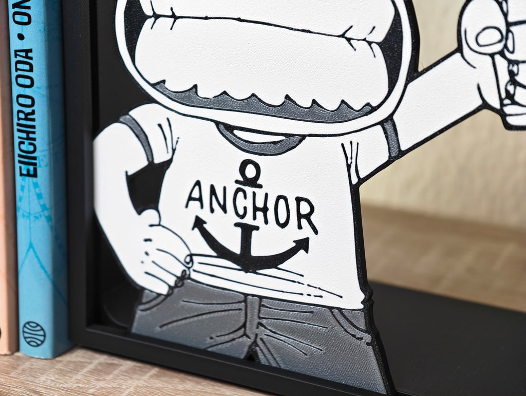 Sujetalibros de Luffy de peque