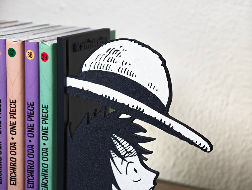 Sujetalibros de Luffy con el sombrero de paja