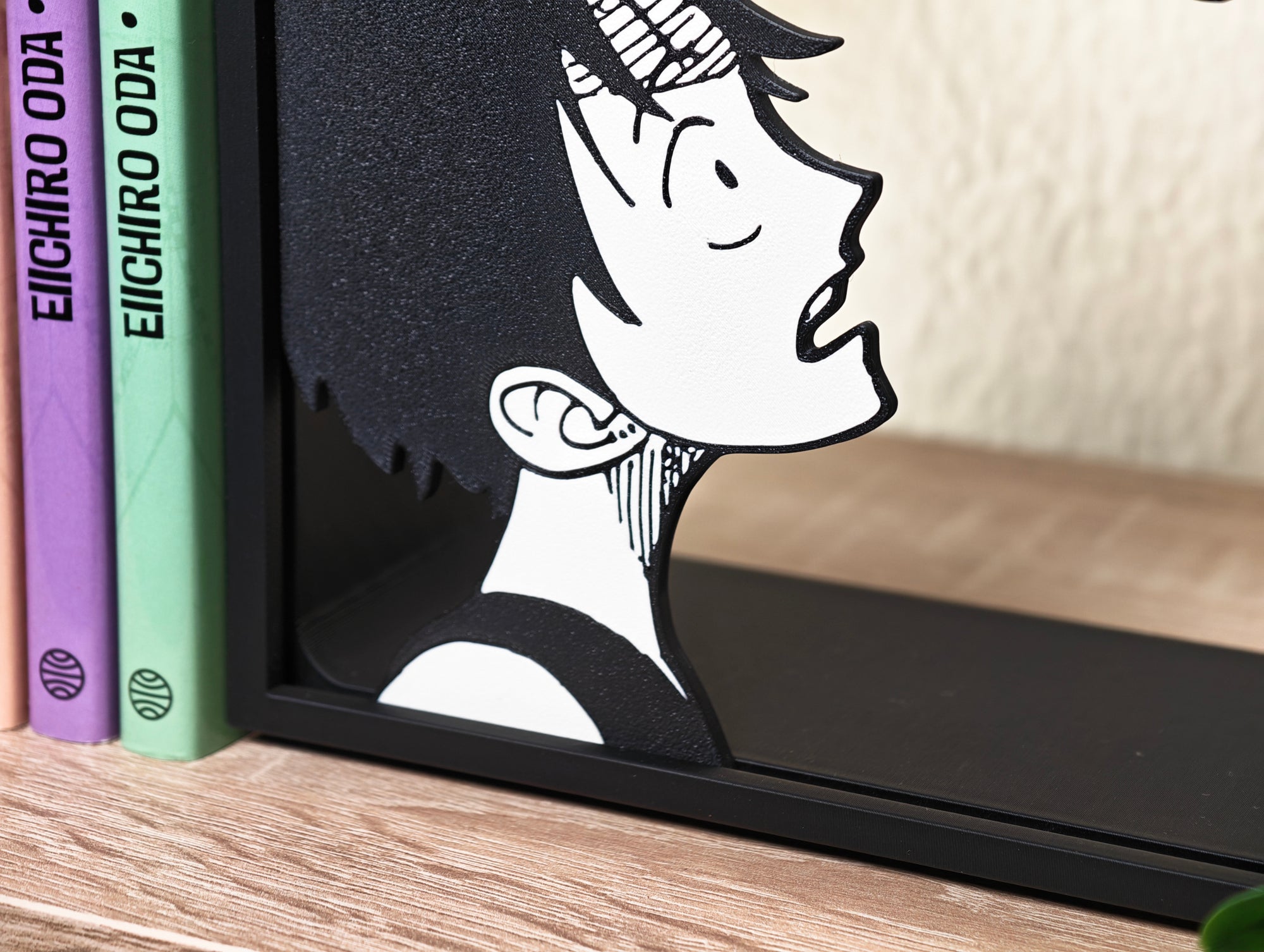 Sujetalibros de Luffy con el sombrero de paja