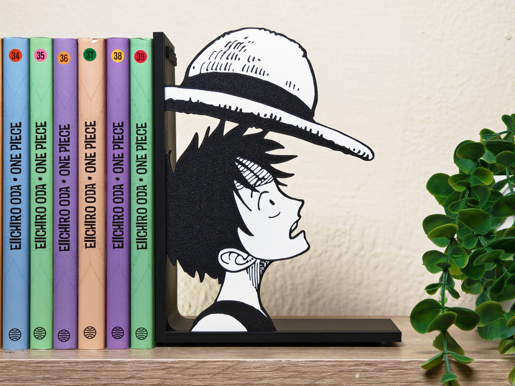 Sujetalibros de Luffy con el sombrero de paja