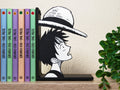 Sujetalibros de Luffy con el sombrero de paja