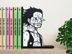 Sujetalibros de Luffy flipando