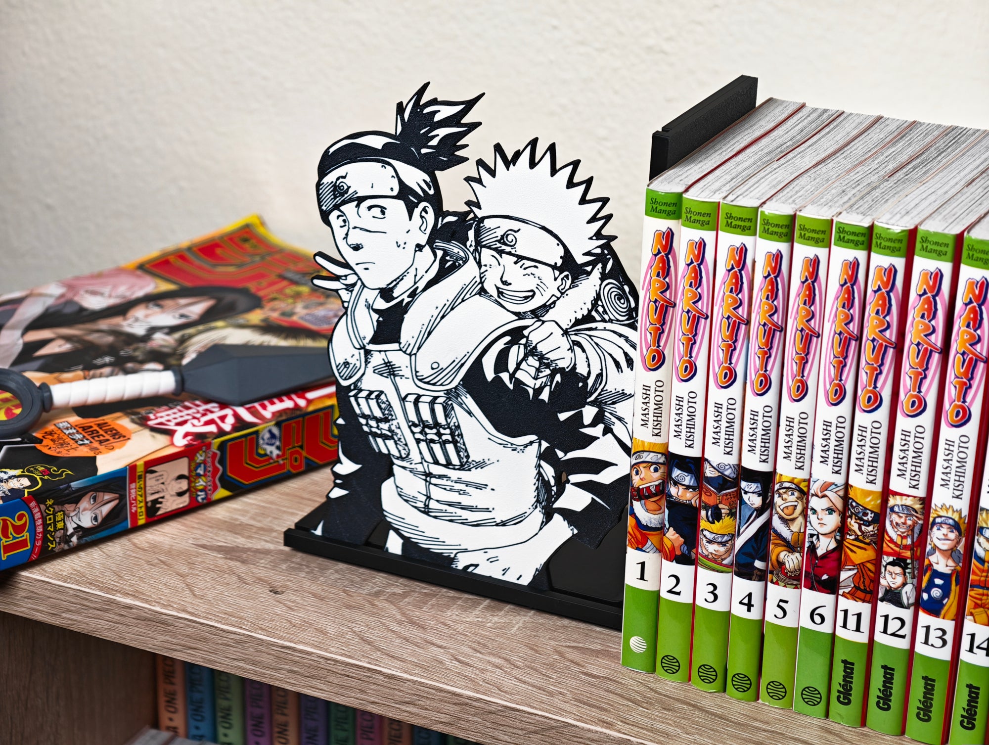 Sujetalibros de Naruto con Iruka