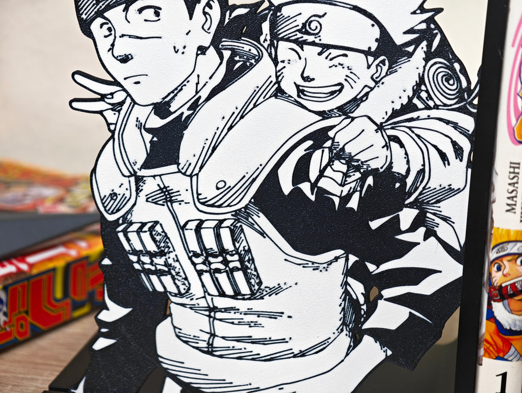 Sujetalibros de Naruto con Iruka