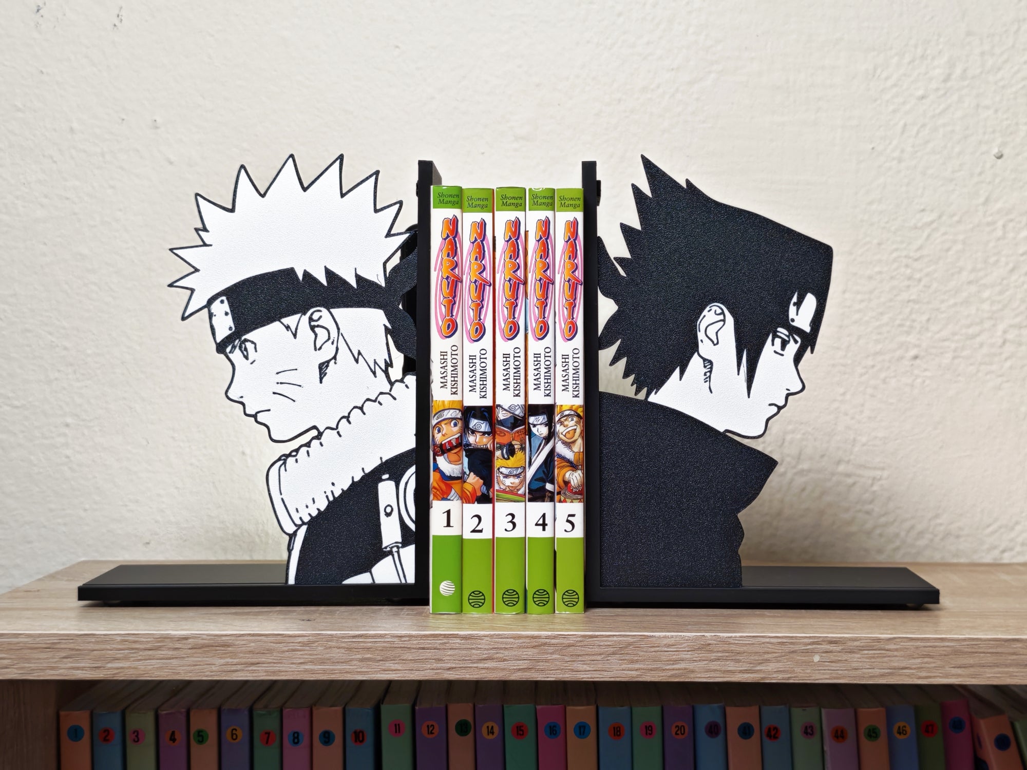 Sujetalibros de Naruto y Sasuke (2 uds)