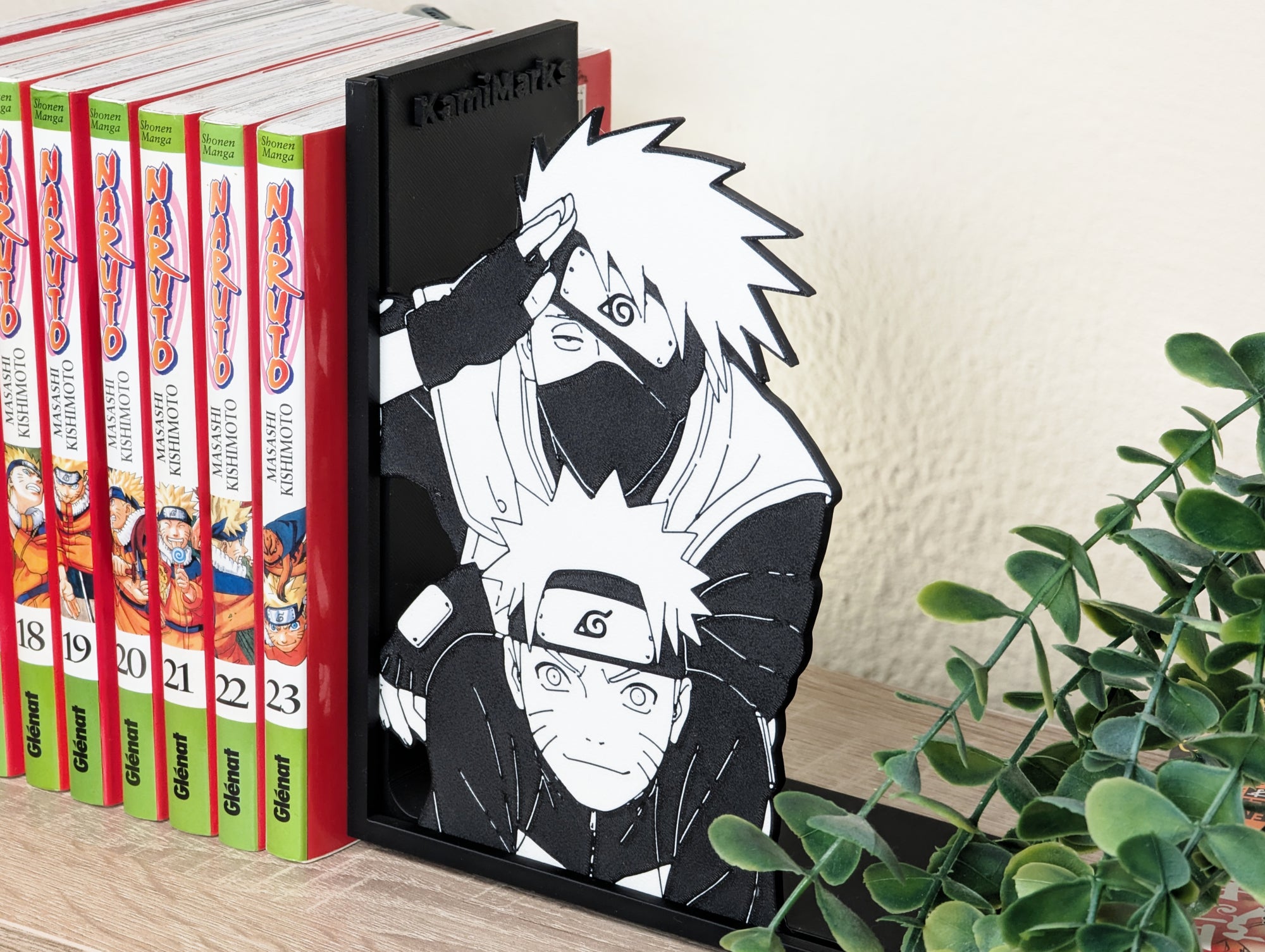 Sujetalibros de Kakashi con Naruto