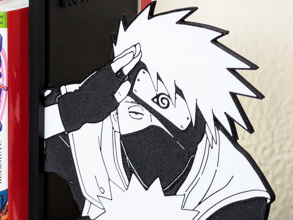 Sujetalibros de Kakashi con Naruto