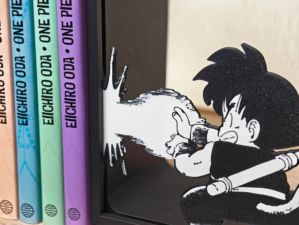 Sujetalibros de Goku haciendo el Kame Hame Ha!