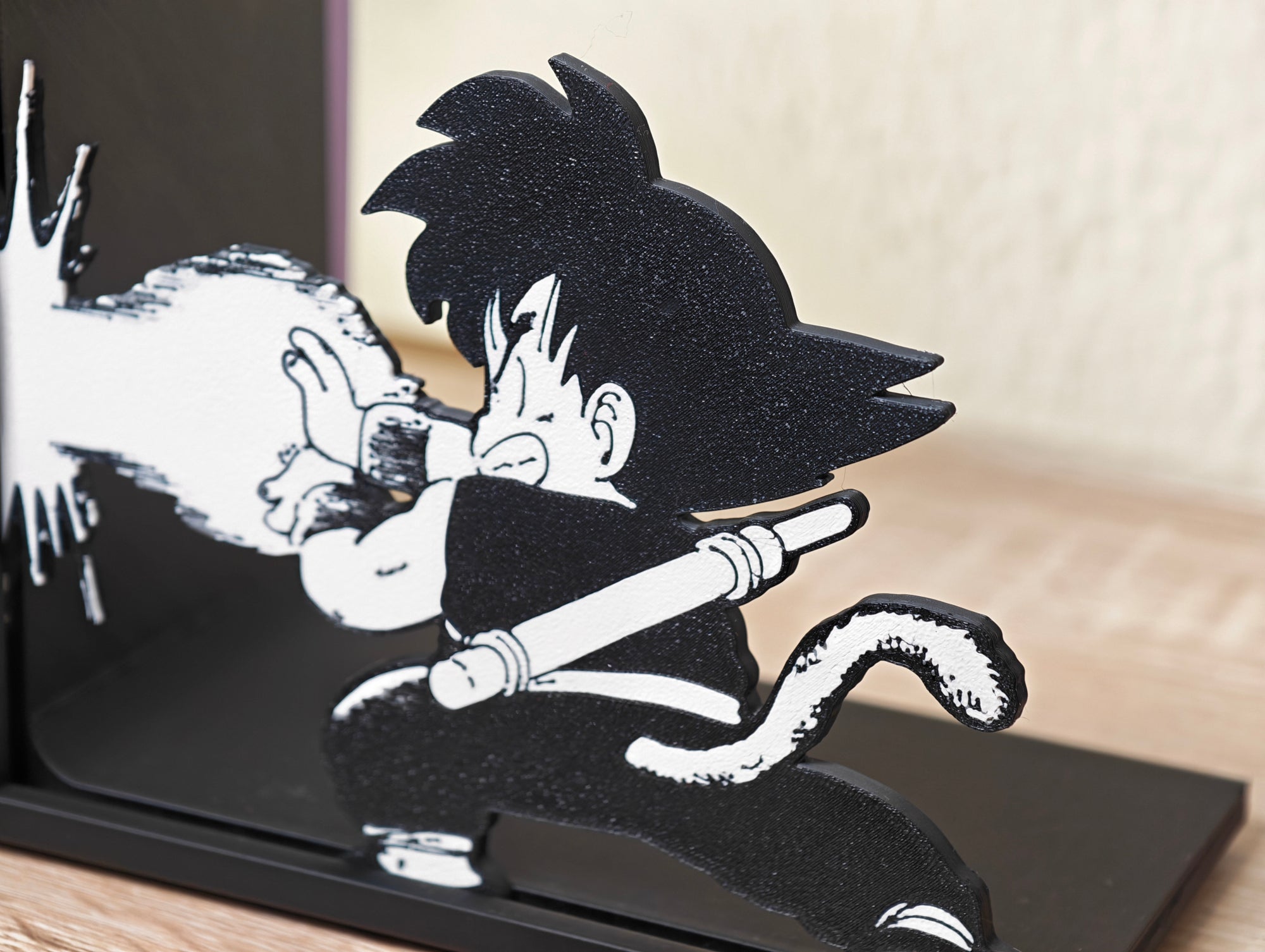 Sujetalibros de Goku haciendo el Kame Hame Ha!