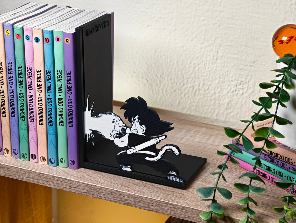 Sujetalibros de Goku haciendo el Kame Hame Ha!