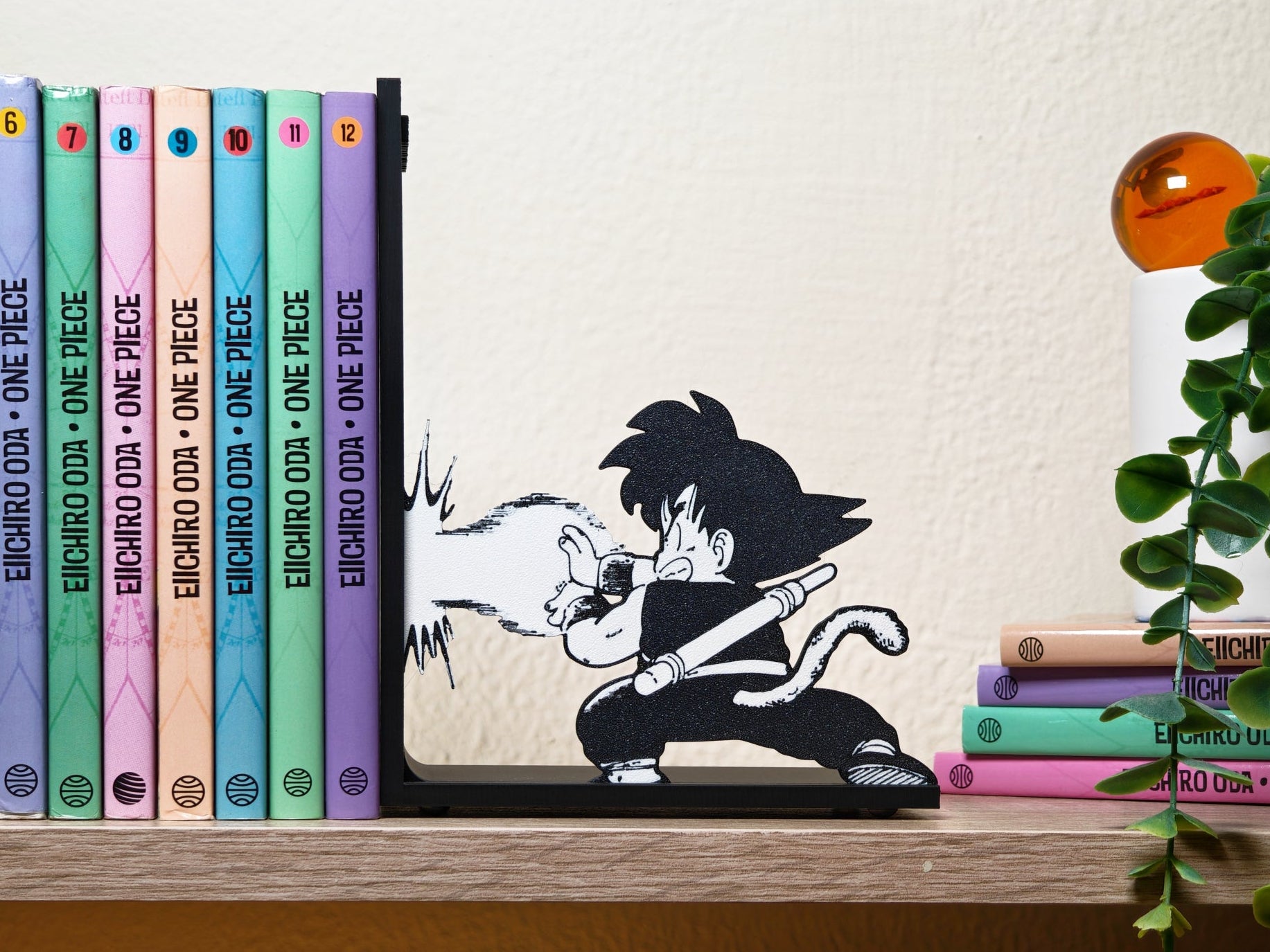 Sujetalibros de Goku haciendo el Kame Hame Ha!