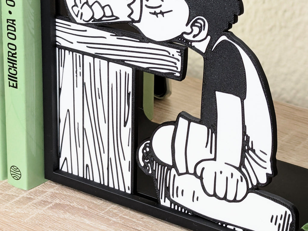 Sujetalibros de Luffy en Villa Foosha