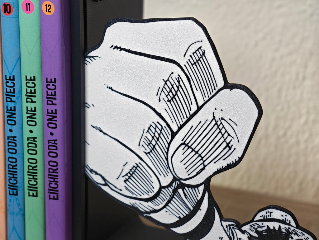 Sujetalibros del puñetazo de Luffy