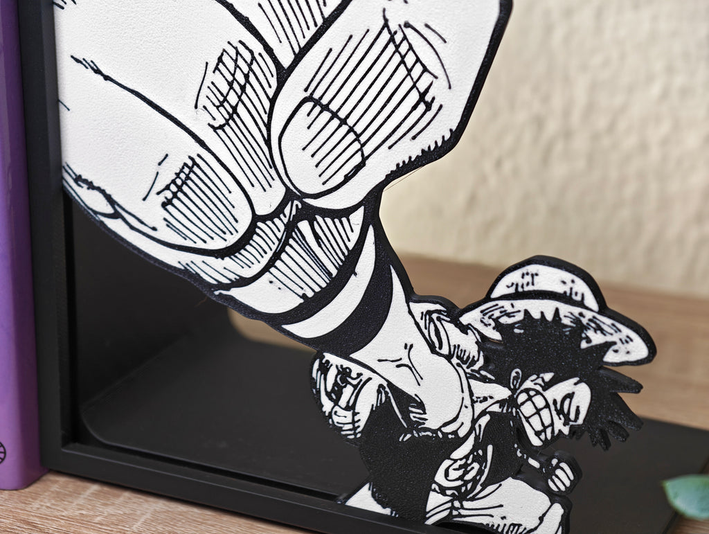 Sujetalibros del puñetazo de Luffy