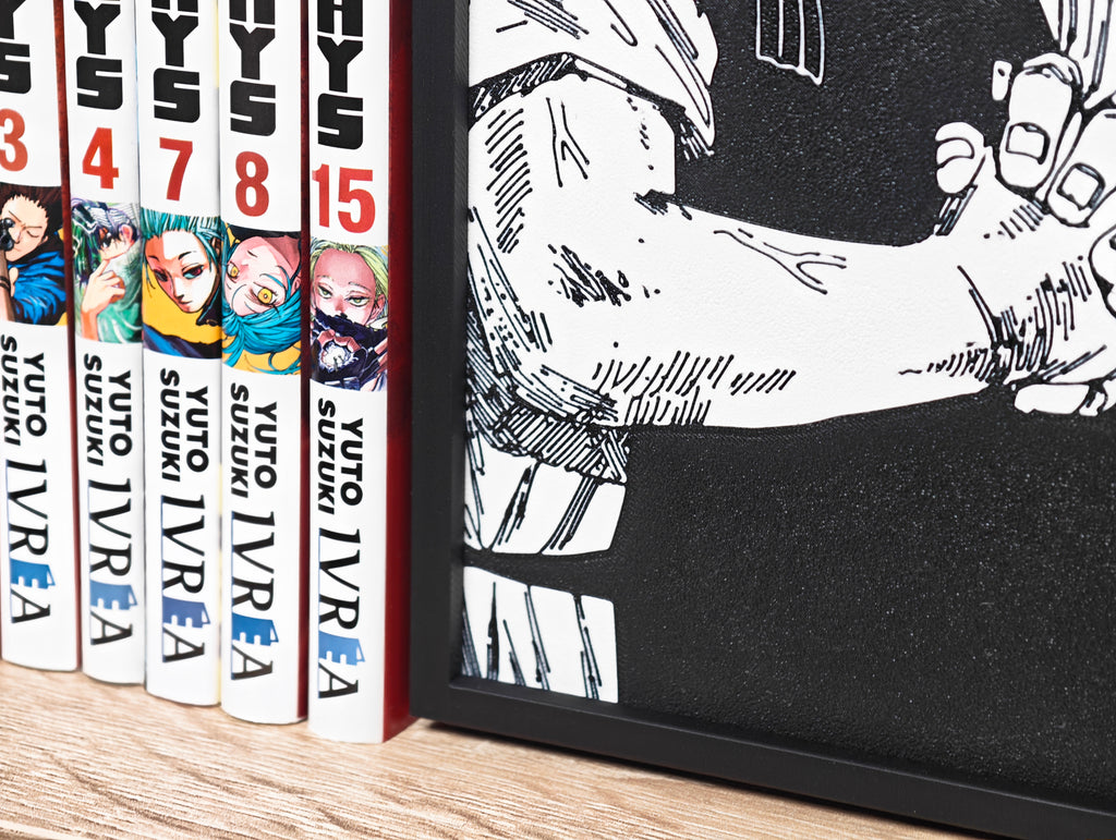 Sujetalibros de Sakamoto crujiéndose los dedos