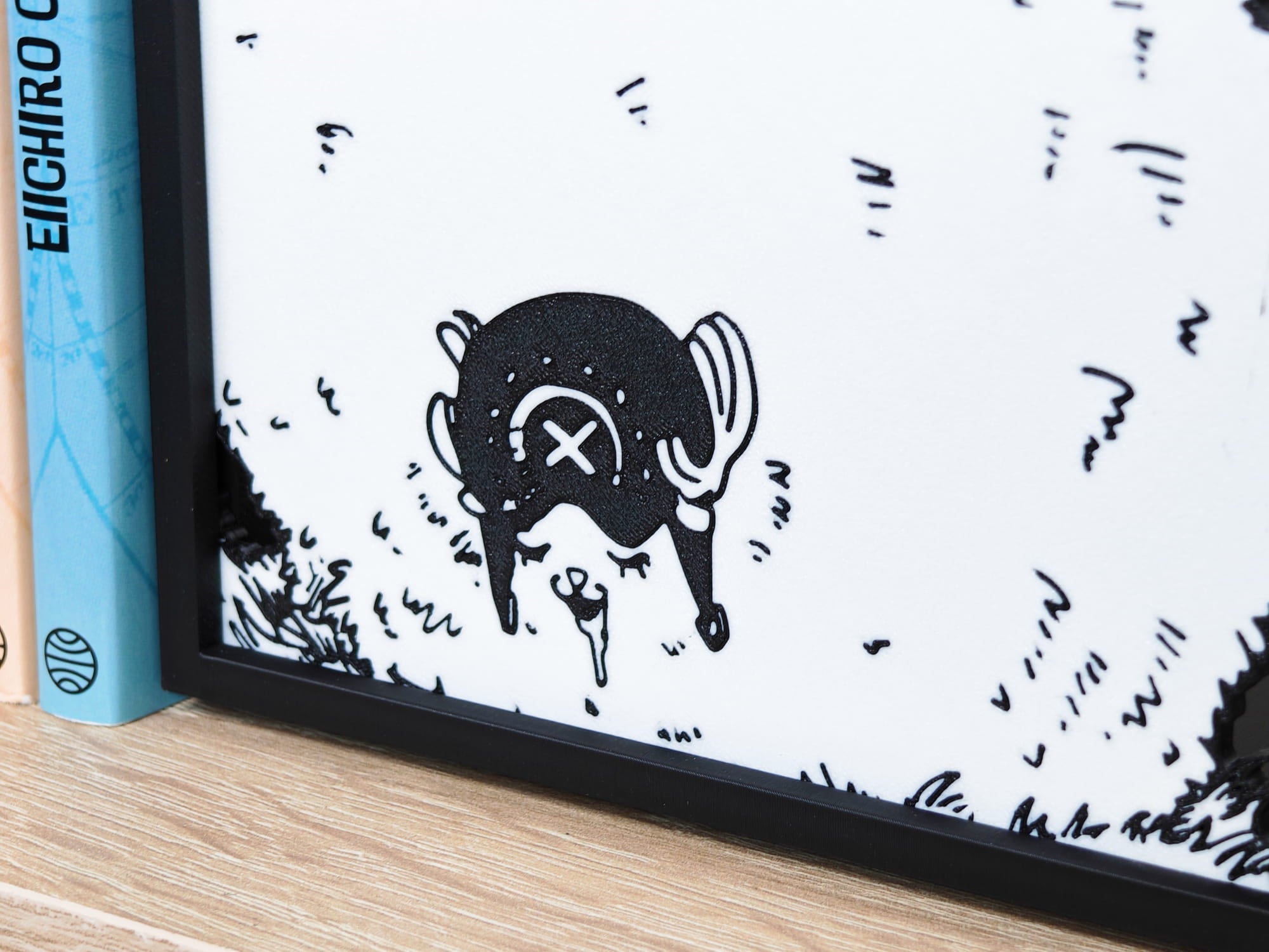 Sujetalibros de Chopper y Zoro durmiendo