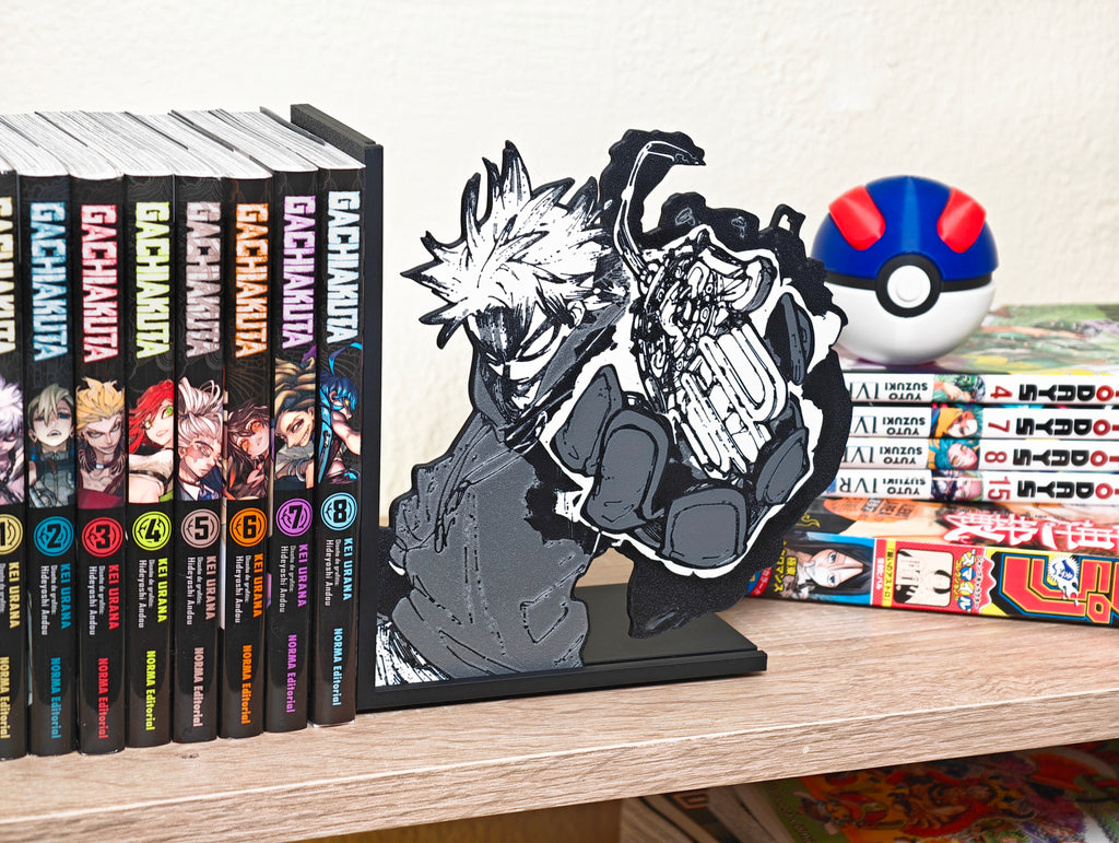 Sujetalibros de Rudo con el amuleto