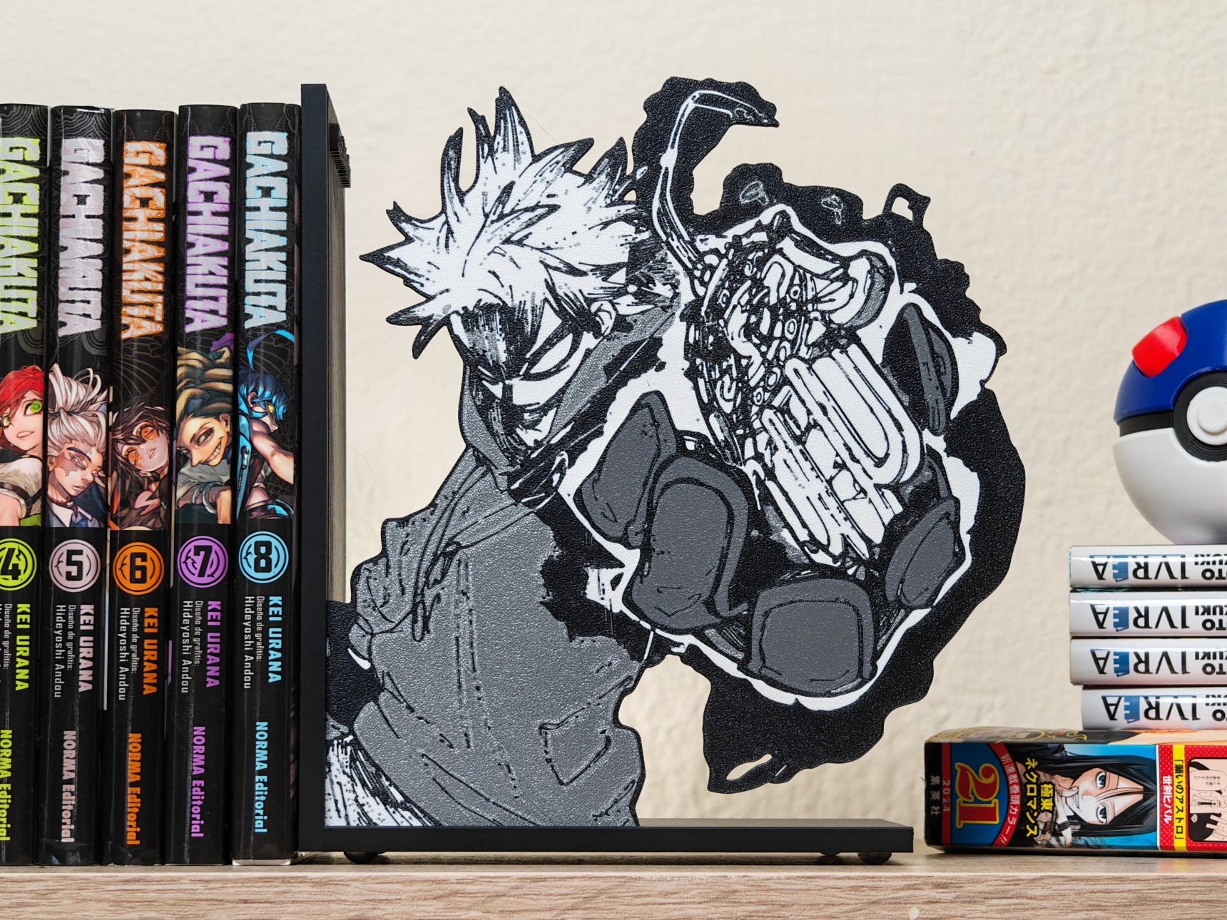 Sujetalibros de Rudo con el amuleto