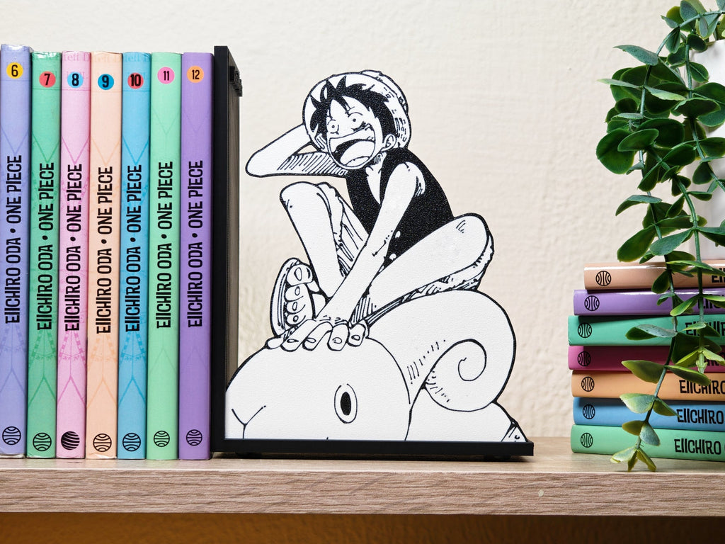 Sujetalibros de Luffy en el Merry
