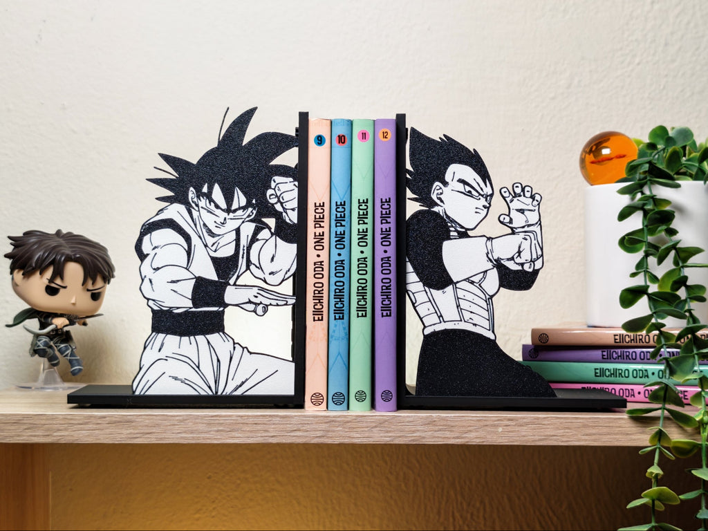 Sujetalibros de Goku y Vegeta (2 uds.)