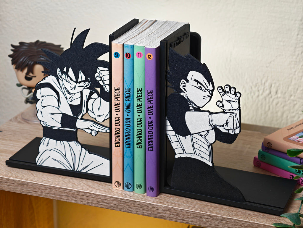 Sujetalibros de Goku y Vegeta (2 uds.)
