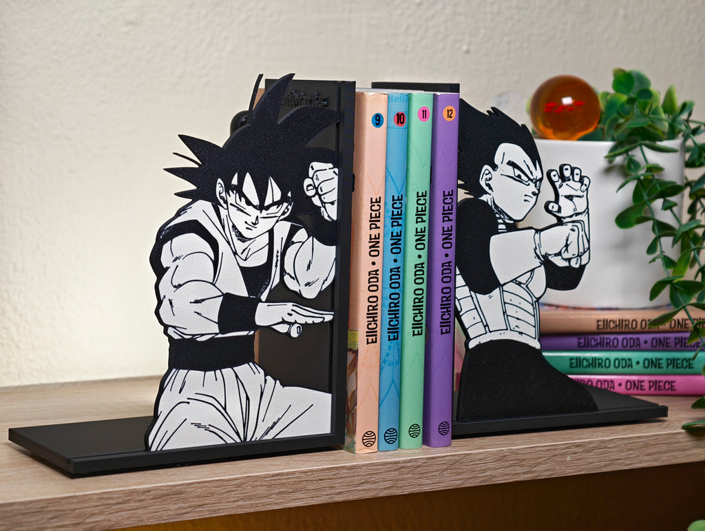 Sujetalibros de Goku y Vegeta (2 uds.)