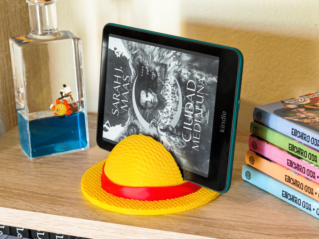 Soporte para Kindle del Sombrero de Paja