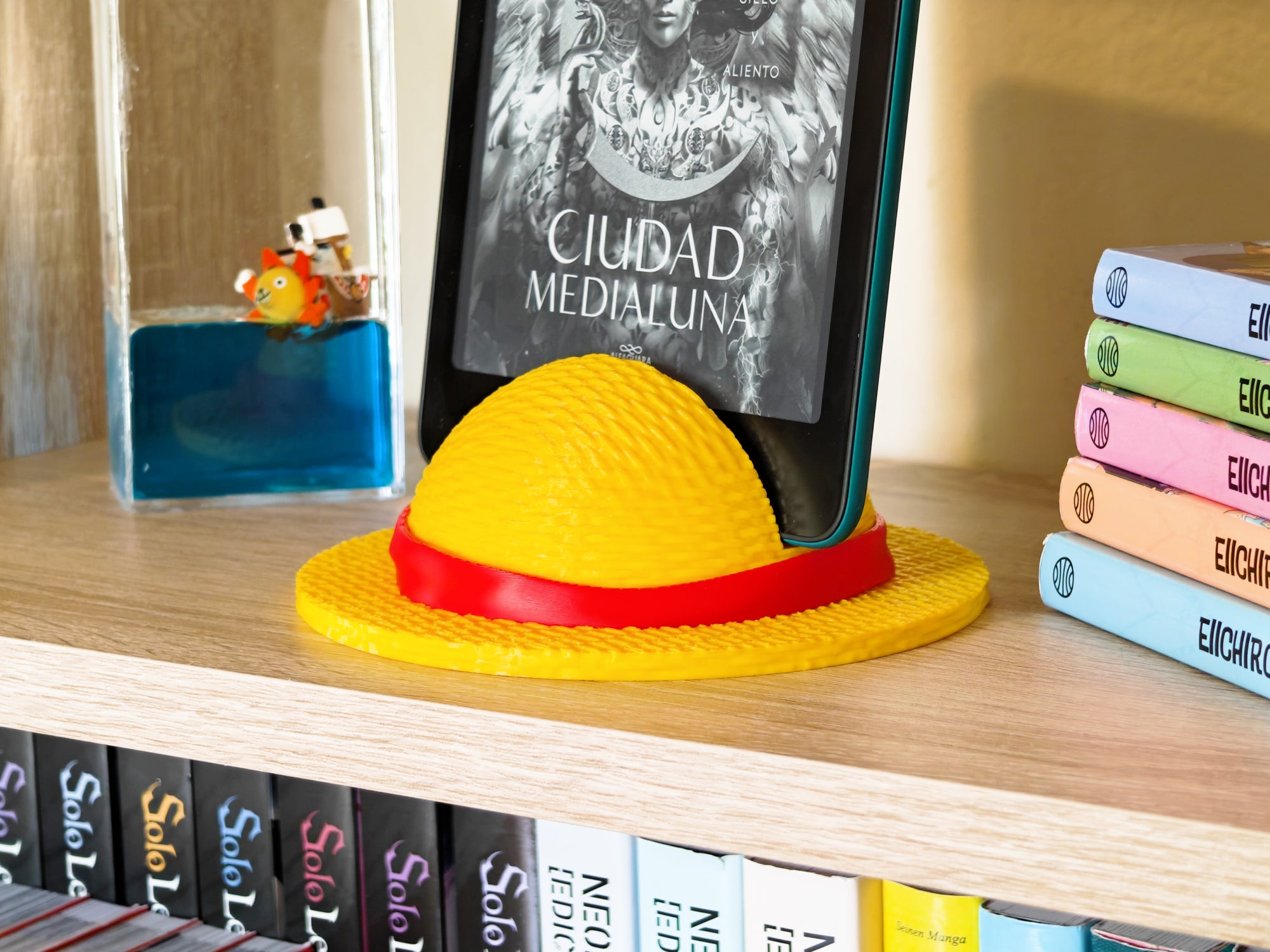 Soporte para Kindle del Sombrero de Paja